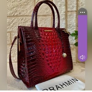 ♥️ROSE OMBRE CAROLINE BRAHMIN SATCHEL